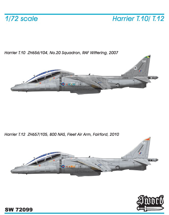 Sword 1/72 Harrier T10/12 Kit SW72099