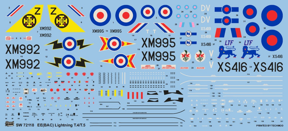 Sword 1/72 BAC/English Electric Lightning T.4/T.5 SW72118