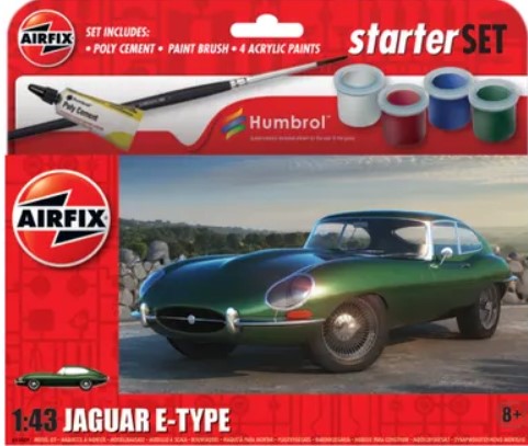 Airfix 1/43  Starter Set - Jaguar E-Type A55009 Kit