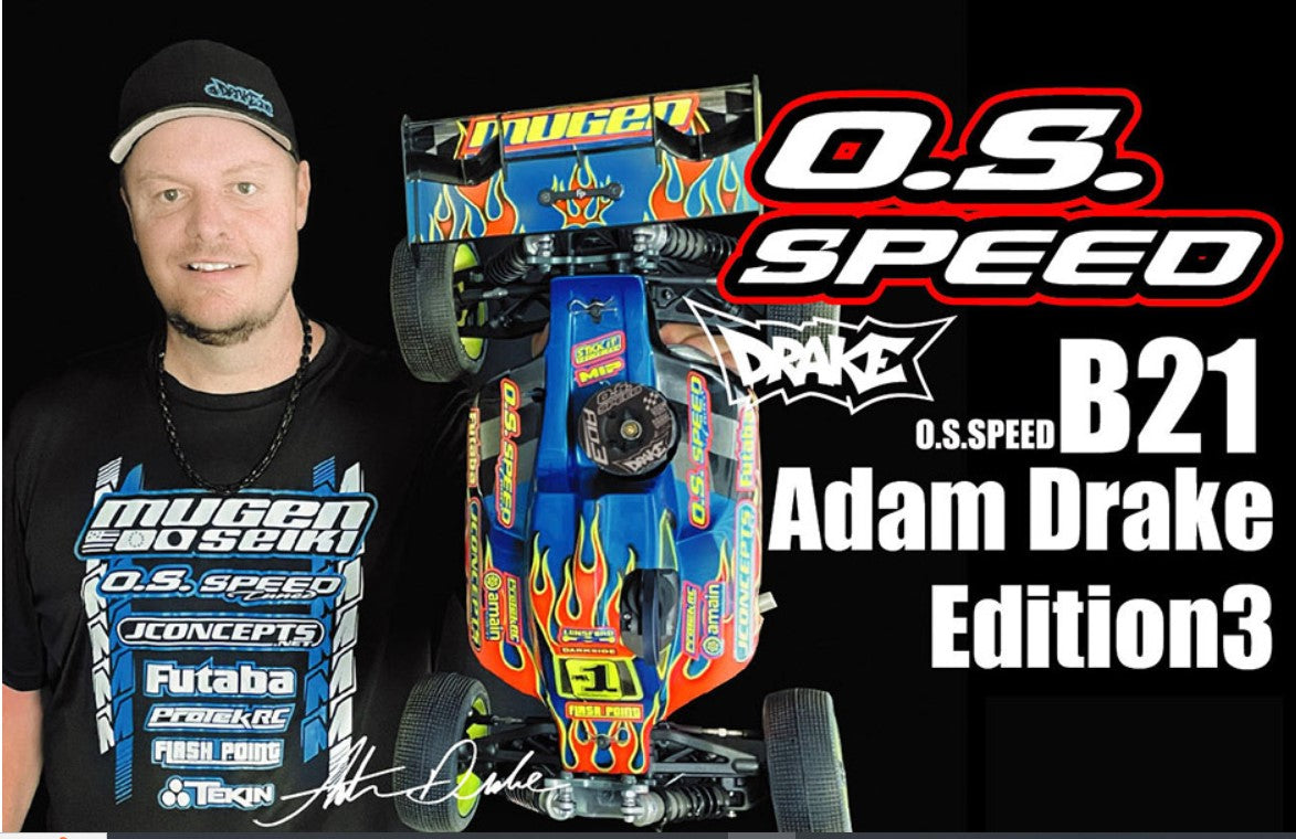 O.S. SP-B21 Adam Drake Edition 3 Combo Set Car Engine