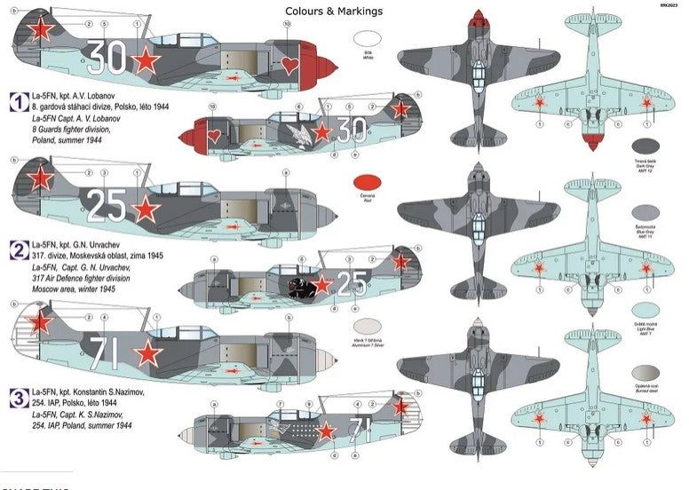 Kovozavody Prostejov 1/72 Lavockin La-5FN Aces KPM0360