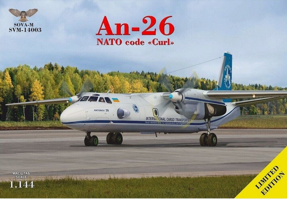 Sova-M 1/144 Antonov Sn-26 (Nato code Curl) 14003