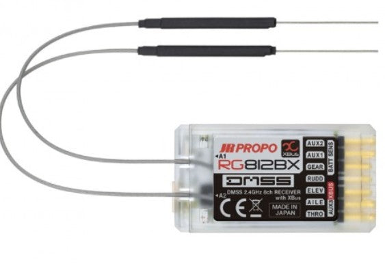 JR Propo RG812BX 8 Channel 2.4GHz DMSS Receiver with XBus