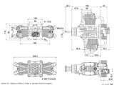 Saito FG-100TS (100cc) Twin 4-Stroke Petrol Engine