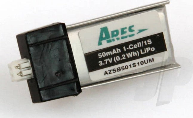 50mAh 1-Cell/1s 3.7V 10cLiPo Battery for Ares Sopwith Pup and similar models