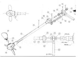 Raboesch variable pitch Propeller Shaft- 445mm long