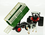 KORODY RC 1:24 TRACTOR WITH LIVESTOCK TRANSPORT VEHICLE