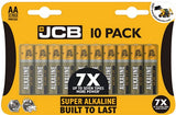 JCB  Alkaline AA Batteries Pack of 10