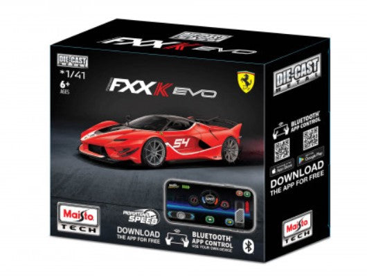 Mastio 1:41 MINI METAL DIE-CAST BLUETOOTH RC Ferrari FXX K EVO 82650F