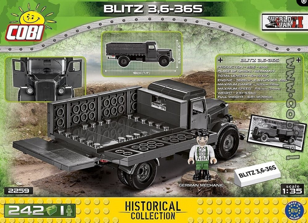 COBI Blitz 3.6-36S Truck Kit - World War 2 02259