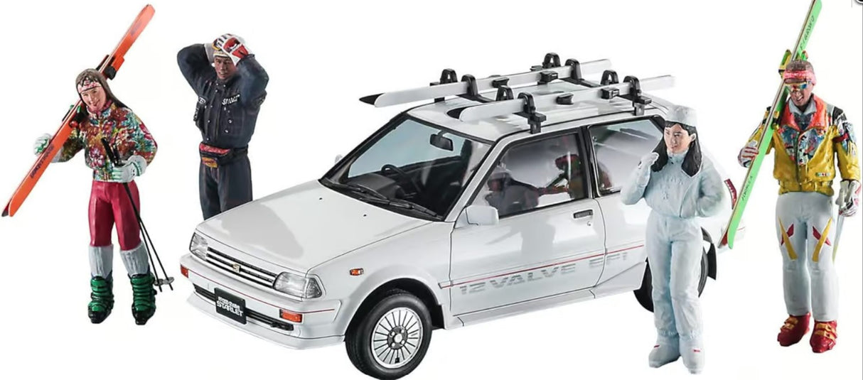 Hasegawa 1:24 Toyota Starlet EP71 SI White Limited 3Door Ski Version Kit HA20610