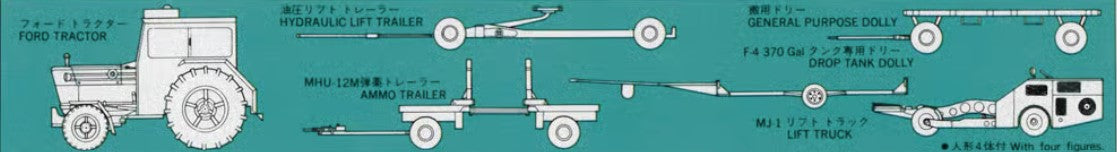 Hasegawa 1/72 U.S Aircraft Weapon Loading Equipment Kit HAX725