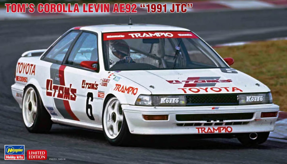 Hasegawa 1:24 Toms Corolla Levin AE92 1991 JTC Kit HA20624