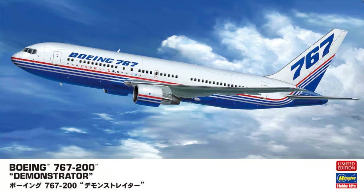 Hasegawa 1:200 Boeing 767-200 Demonstrator Kit HLT10853