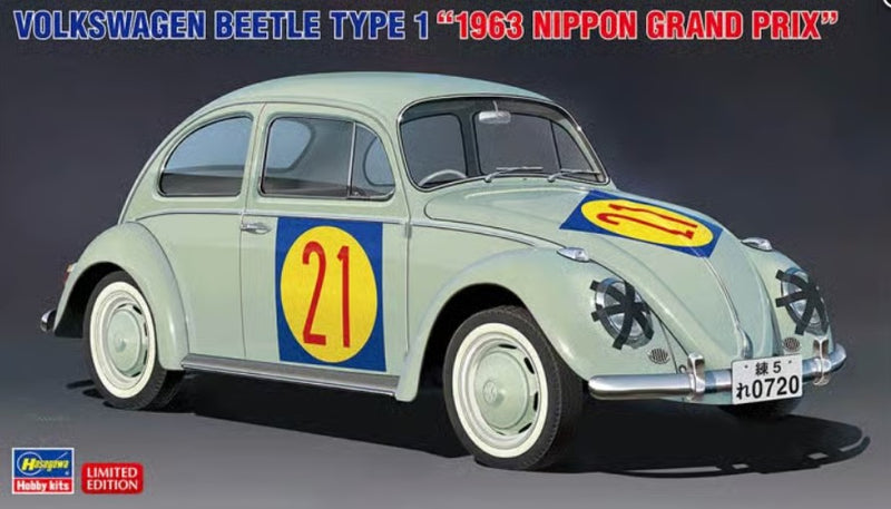 Hasegawa 1:24 Volkswagen Beetle Type 1 1963 Nippon GP Kit HA20623