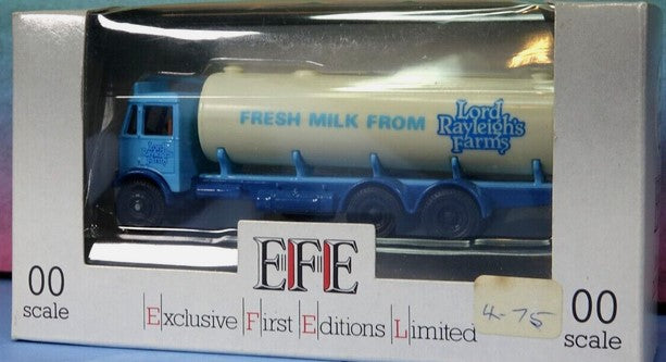 EFE E10902 Diecast AEC Mammoth 4 Axle Milk Tanker of Lord Raylrighs Farm