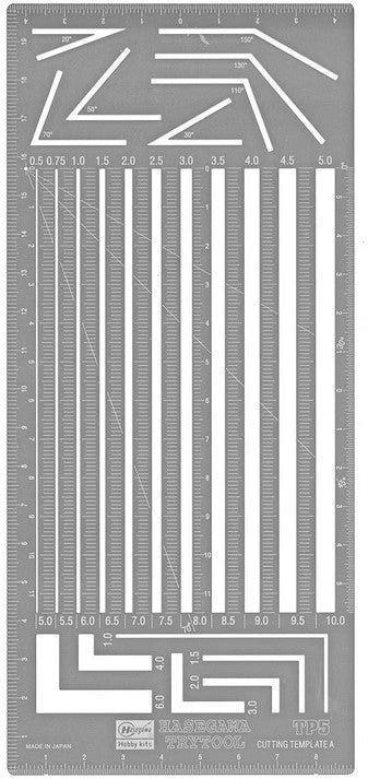 Hasegawa Trytool - Cutting Template A (Straight Parallel Width Ruler)