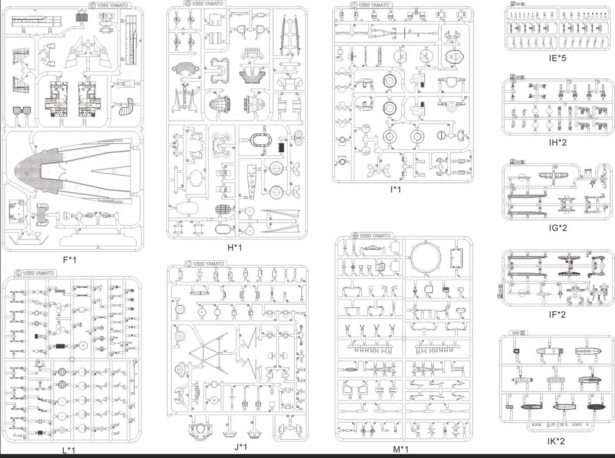 VERY FIRE 1/350 IJN Yamato Operation Tenichi-go Standard Kit BELBV350902