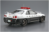 06280 Aoshima 1/24 NISSAN BNR34 SKYLINE GT-R PATROL CAR 1999