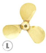 Raboesch 60mm M5 Threaded 3 Blade Brass A-Type Propeller - Left