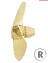 Raboesch 60mm M5 Threaded 3 Blade Brass A-Type Propeller - Right