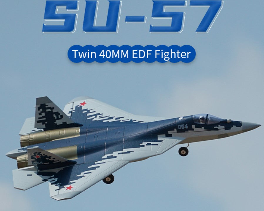 XFLY TWIN 40MM SU-57 EDF 700MM JET WITHOUT TX/RX/BATT