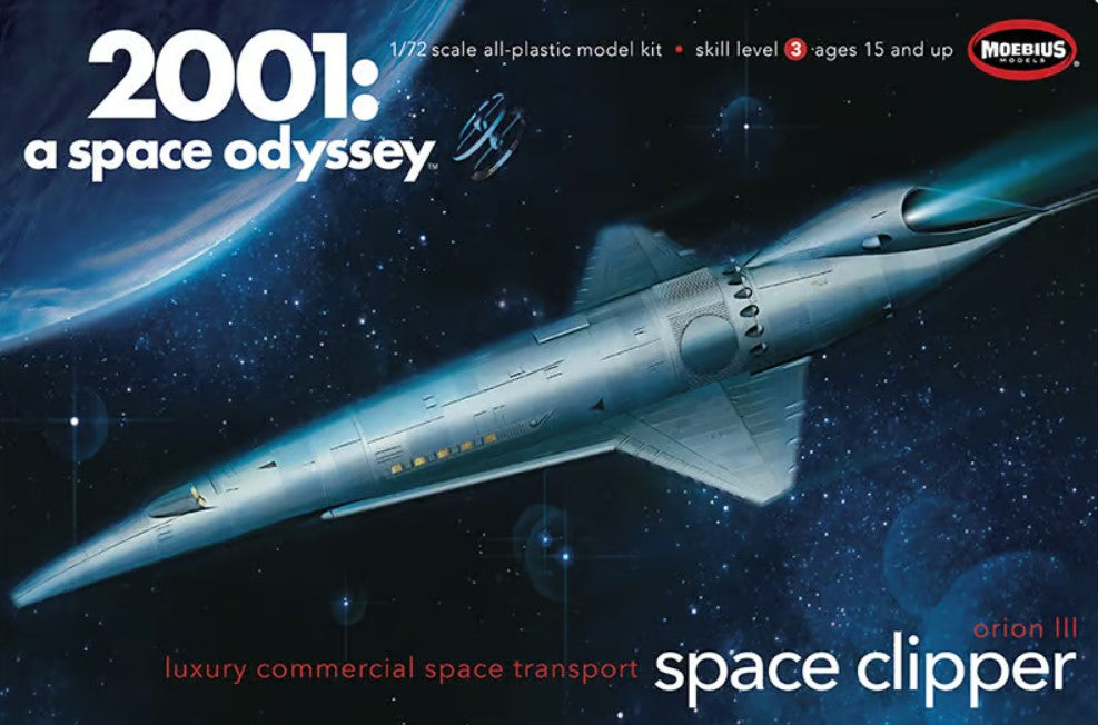 Moebius Models Model Kits -1:72 2001: A Space Odyssey Space Clipper Orion Kit MMK2001-11