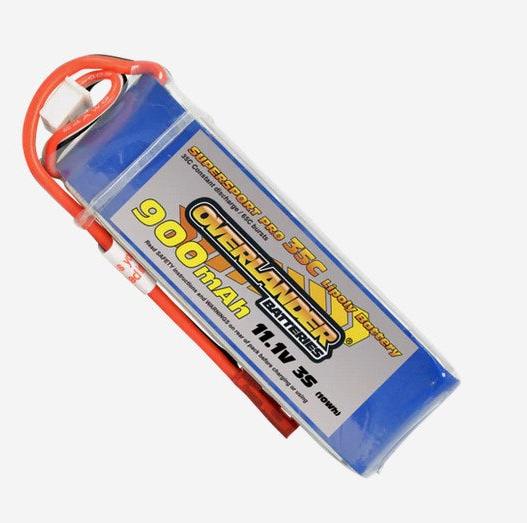 Overlander Supersport 900mAh 3s 11.1v 35C Lipo Batteries with XT30 - SECOND HAND