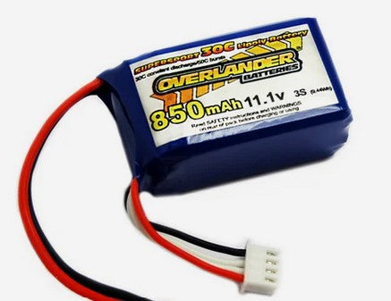 LiPo Batteries 850mAh 3S 11.1v 35C Supersport- IC2 Connector - SECOND HAND