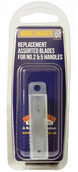 Bachmann Modelmaker Replacement Assorted Blades for No.2 and No.5 Handles