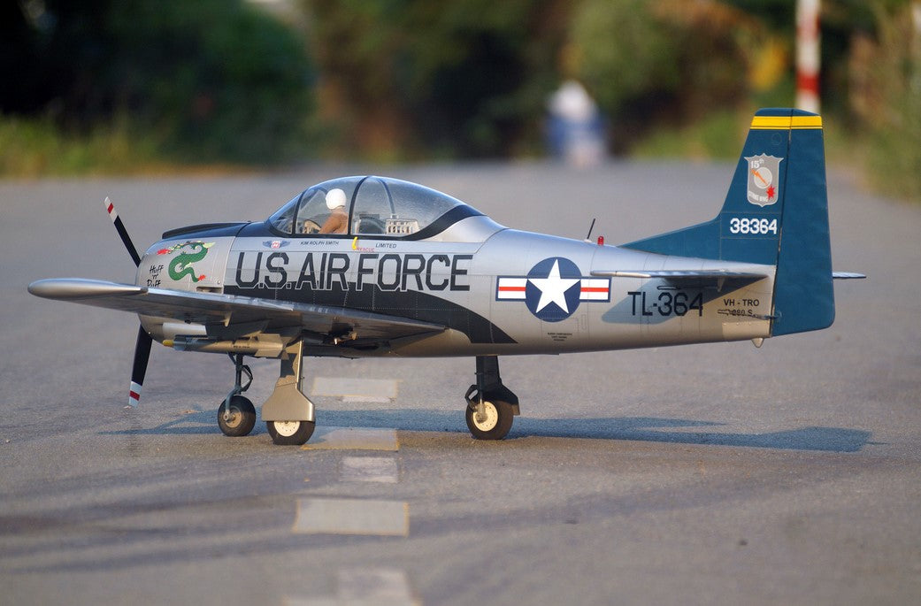 VQ T-28 Trojan US Airforce - Silver 69.7in Wingspan ARF