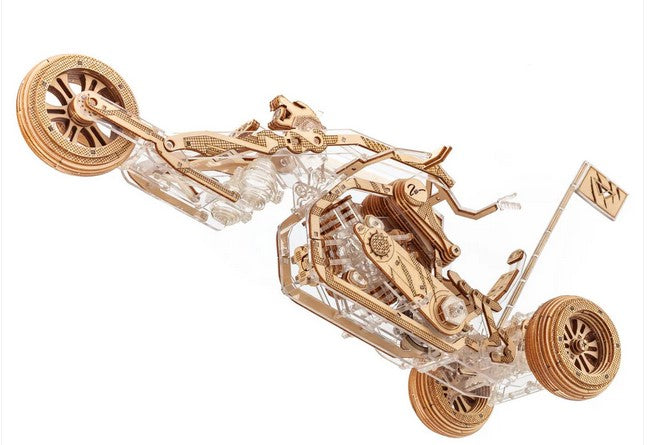 Viter Models Tricycle Black Wolf. Mechanical kit - 3D puzzle