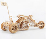 Viter Models Tricycle Black Wolf. Mechanical kit - 3D puzzle