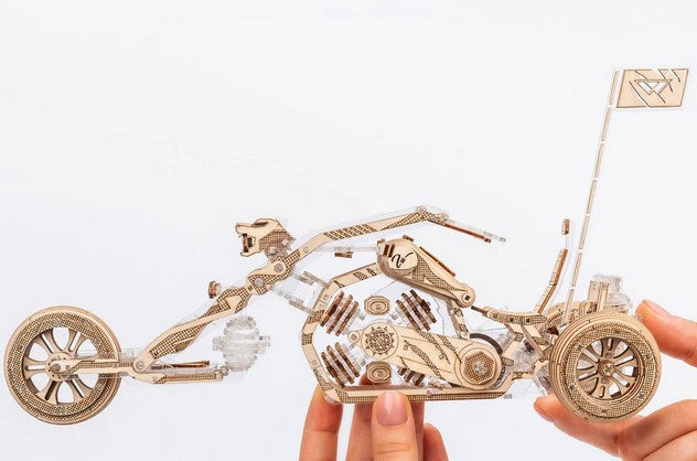 Viter Models Tricycle Black Wolf. Mechanical kit - 3D puzzle