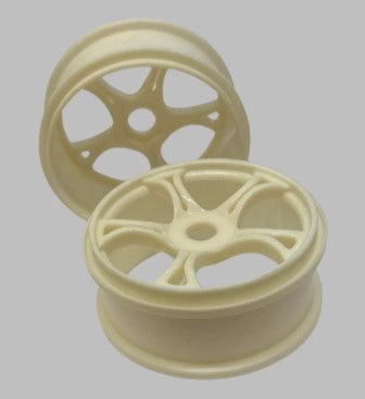 1/8th Buggy Wheels 5 Spoke White (BOX 106)