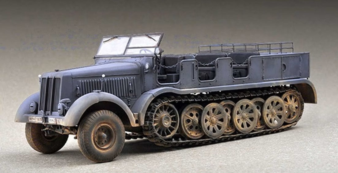 Trumpeter 1/72 German Army WWII Schwerer Zugkraftwagen 12t Half-Track Vehicle Kit PKTM07403