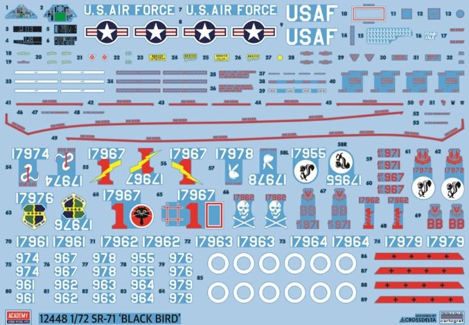 Academy 1/72 SR-71 Blackbird Kit 12448