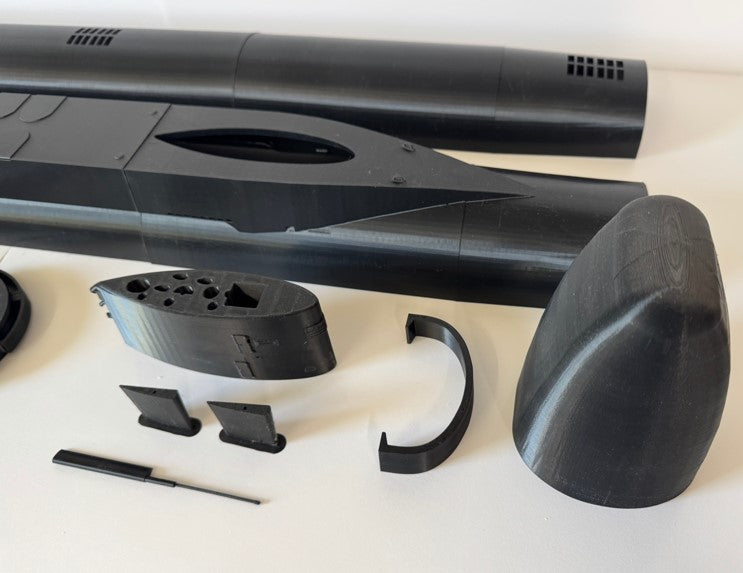 Scale 3D Printed 1/96 French Redoutable Submarine - Sectional Model
