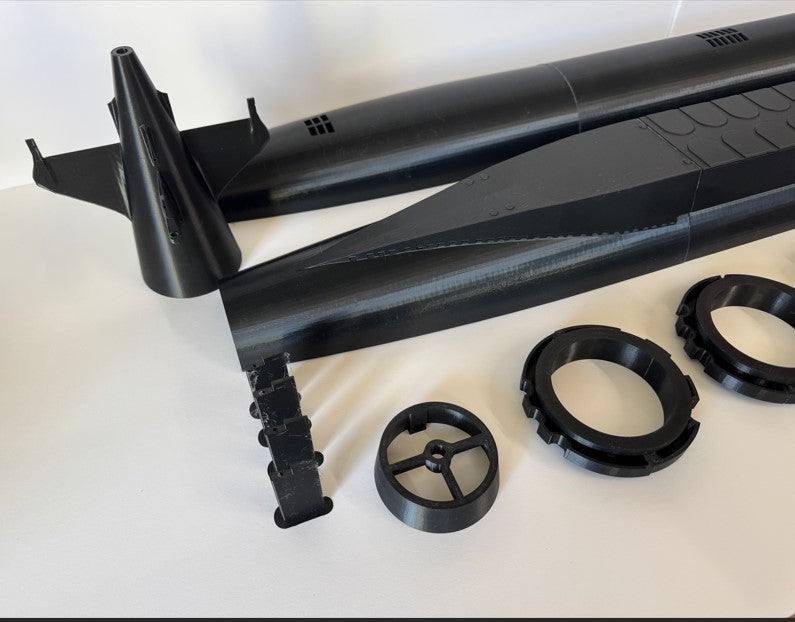 Scale 3D Printed 1/96 French Redoutable Submarine - Sectional Model