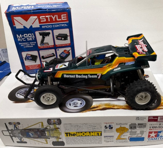 Tamiya Hornet Ready Pre Built including Radio Battery and USB Charger - AS NEW