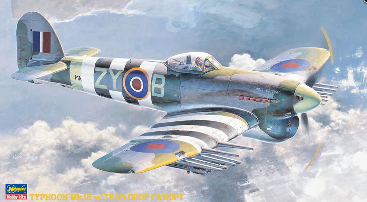 Hasegawa 1/48 Typhoon Mk.Ib Tear Drop Canopy Kit HAJT60