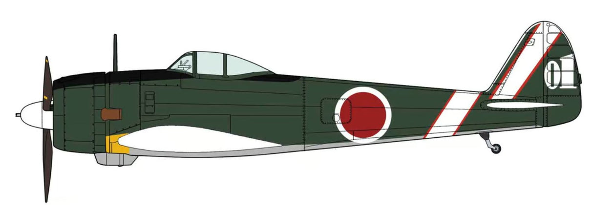Hasegawa 1/48 Nakajima Ki43-Ii Late Version Hayabusa [OSCAR]25th Regiment #01 Model Kit HALE07553