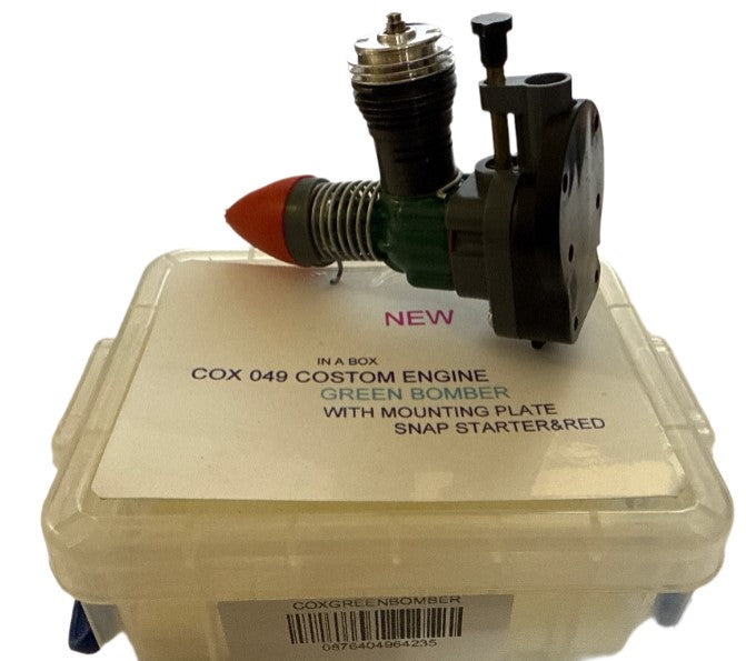 Cox 049 Custom Engine - Green Bomber New SECOND HAND (Box 63)