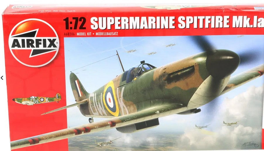 Airfix 1/72 Supermarine Spitfire Mk.1a kit A68206 - Please ote Paints etc. Not Included