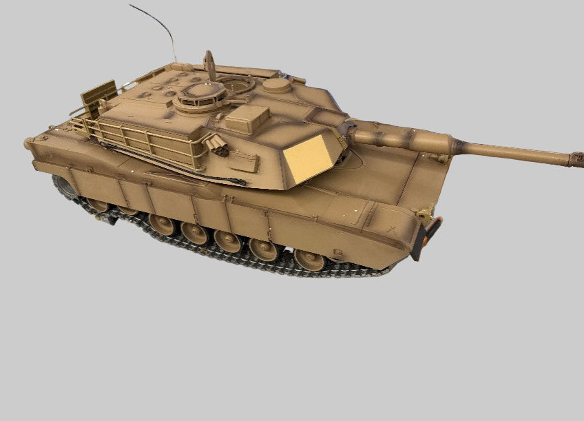 Henglong 1:16 U.S. M1A2 Abrams with Infrared Battle System (2.4GHz + Shooter + Smoke + - SECOND HAND                          Sound + Metal Gearbox Tracks & Wheels HLG3918-1P (Copy)