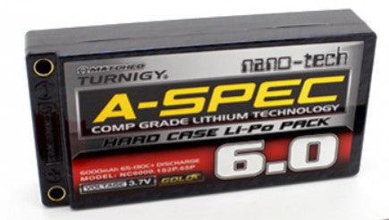 Turnigy A-Spec 1S 6000MAH 3.7V 100C HARDCASE LP SHORTY LIPO - SECOND HAND