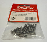 Graupner Sheet metal screws 2.9x13 lens head P20 Phillips - Pack of 20