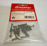 Graupner Sheet metal screws 2.2x19 lens head P20 Phillips - Pack of 20