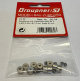 Graupner Wheel Collets 1.6mm hole size - Pack of 10