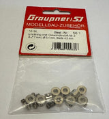 Graupner Wheel Collets 3.1mm hole size - Pack of 10